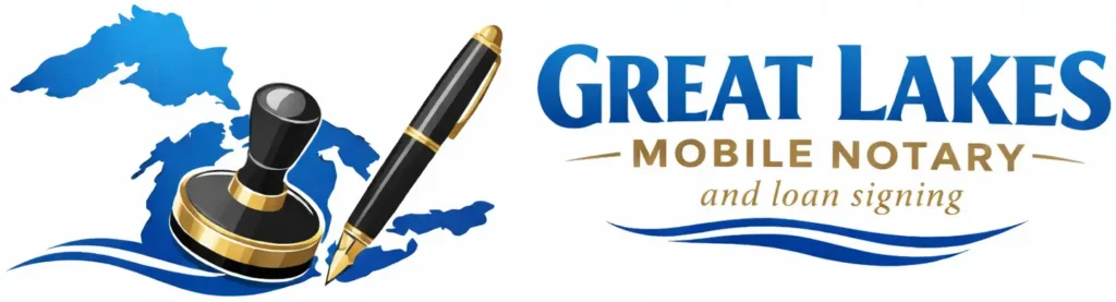 great lakes mobile notary landscape logo